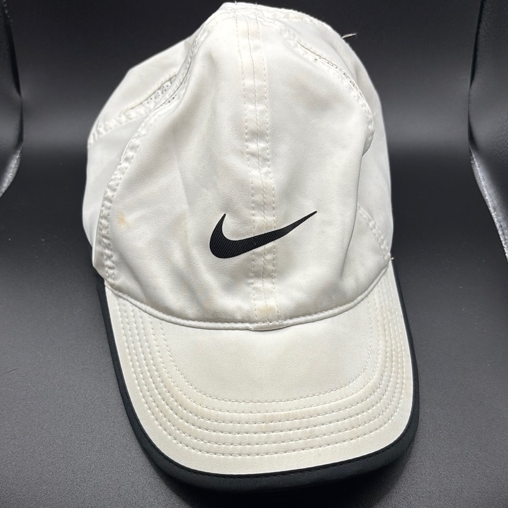 Nike White Cap with Black Logo